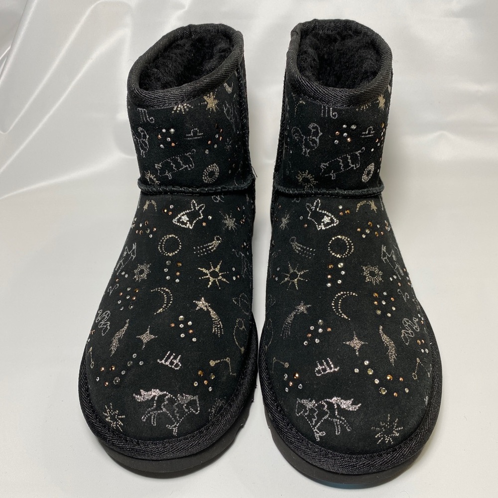 UGG classic zodiac mini starry night suede sheepskin women’s boots model 1112516